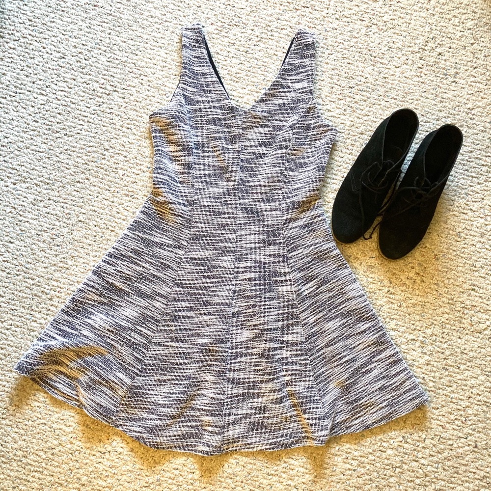 Adorable flared knit dress